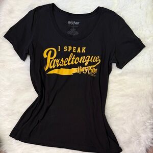 Warner Bros. Black Harry Potter Cotton Tee